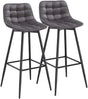 BukkitBow set van 2 barkrukken, kunstleer of fluweel, 88 cm hoog met stevig metalen frame, comfortabele zit.