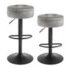 Set van 2 verstelbare barkrukken van BukkitBow, kunstleer of fluweel, met hoge zithoogte en modern design.