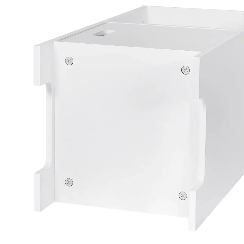 Set van 2 BukkitBow nachtkastjes van MDF, compact design met ruime opbergruimte, afmetingen 30x60x30cm, modern en functioneel