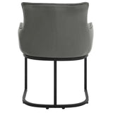 Set van 2 BukkitBow fluwelen eetkamerstoelen met metalen poten, stabiel en comfortabel, zithoogte 46,5 cm.