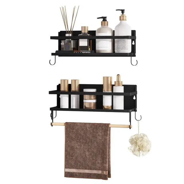 BukkitBow set van 2 kruidenrekken van metaal en hout, geschikt voor keukenkast, modern en ruimtebesparend ontwerp