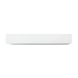 Set van 2 witte BukkitBow boekenplanken van MDF, 25x23cm en 30x23cm, maximale belasting 6kg, muurmontage, stijlvolle opbergruimte