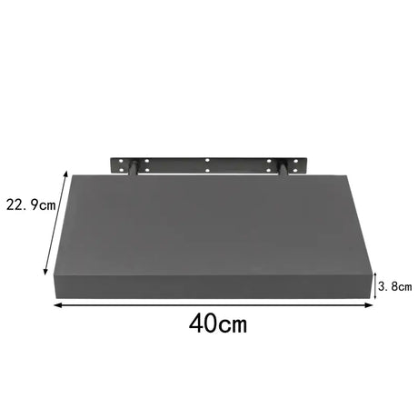 BukkitBow set van 2 MDF zwevende boekenplanken met diverse maten en maximale belasting van 5kg, geschikt voor wandmontage.