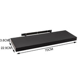 Set van 2 BukkitBow MDF zwevende boekenplanken in diverse maten, maximaal 5kg draagvermogen, modern en strak design.