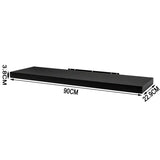 BukkitBow set van 2 MDF zwevende boekenplanken in diverse maten, maximale belasting 5kg, stijlvolle wanddecoratie