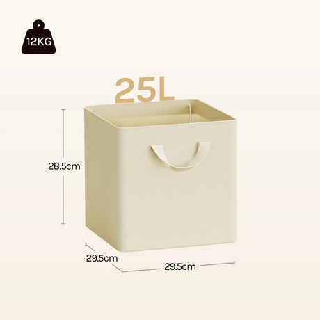Set van 3 of 5 opvouwbare stof opbergdozen van BukkitBow, ideaal voor kleding en speelgoed, ruimtebesparend en makkelijk op te vouwen.