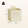 BukkitBow set van 3 of 5 opvouwbare stoffen opbergdozen voor kleding en speelgoed, eenvoudig op te vouwen en op te bergen.