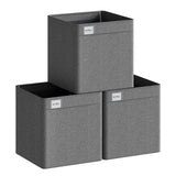 BukkitBow set van 3 of 5 opvouwbare stoffen opbergdozen, organizer en cubes voor opslag en organisatie.