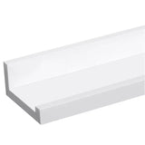 Set van 3 wandplanken van BukkitBow, wit MDF, grote en kleine boekenplanken met maximale belasting van 5kg, geschikt voor boeken en decoratie.