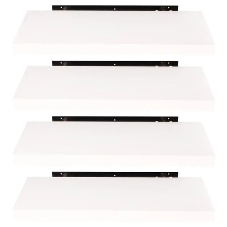 Set van 3 witte MDF wandplanken van BukkitBow, mat afgewerkt, diverse maten, maximaal 10kg per plank, ideale boekenplanken.