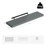 BukkitBow set van 3 zwevende wandplanken, fotoplank en muurdecoratie voor stijlvolle muurdecoratie en opbergruimte