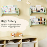 BukkitBow - Set van 3 Zwevende Wandplanken - Hout - Boekenrek - Kinderkamer