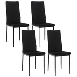 Set van 4 BukkitBow eetkamerstoelen met kunstleer en fluweel, metalen poten, ergonomisch en duurzaam, 40x98x52 cm.
