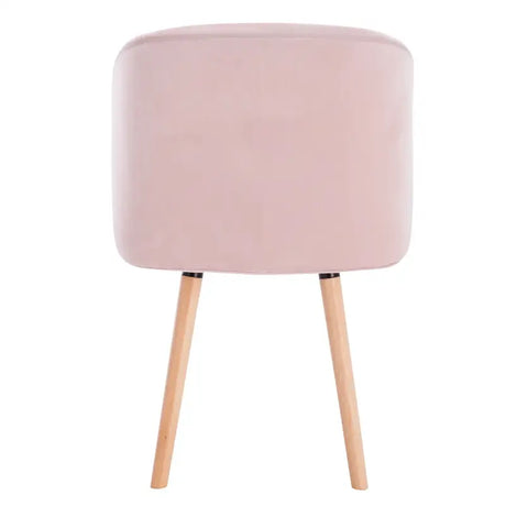 Set van 4 BukkitBow fluwelen eetkamerstoelen met massief houten frame, ergonomisch en stijlvol, zithoogte 47 cm