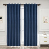 BukkitBow verduisteringsgordijnen van polyester velours, 300g/m², in verschillende maten en kleuren, hangend voor raam.