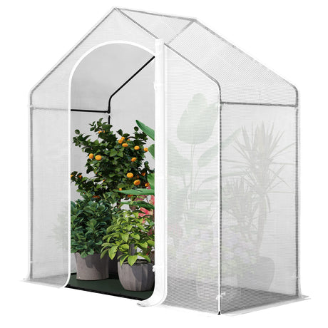 BukkitBow stabiele wintervaste tuinkas voor tomaten en klimplanten, met duidelijke frame en doorzichtige wanden voor effectieve plantenkweek