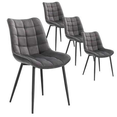 BukkitBow eetkamerstoel met kunstleren, fluwelen en stoffen bekleding, metalen poten, afmetingen 85,5x46,5x40,5cm, 100kg draagvermogen.
