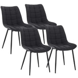 BukkitBow eetkamerstoel met kunstleren, fluwelen en stoffen bekleding, metalen poten, afmetingen 85,5x46,5x40,5cm en 100kg draagvermogen