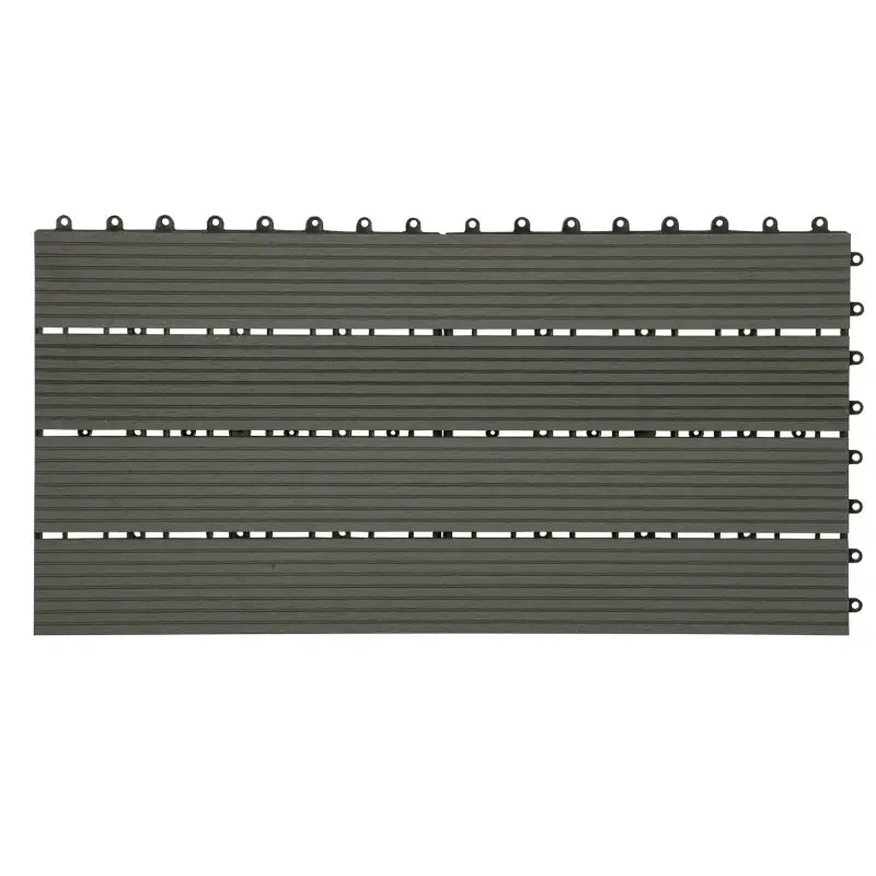 BukkitBow terrasplanken set van 6, 30x60cm, houtlook vlonderplanken met snel klik systeem in diverse kleuren.
