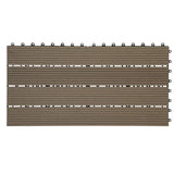 BukkitBow terrasplanken in houtlook, 30x60cm, set van 6, snel klik-systeem, verschillende kleuren voor terras of balkon.