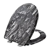 Toiletbril van BukkitBow met softclose, antibacterieel print, comfortabele toiletzitting voor hygiënisch gebruik.