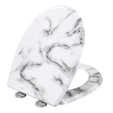 BukkitBow toiletbril met softclose en print, antibacteriële toiletzitting voor comfortabele en hygiënische badkamergebruik.