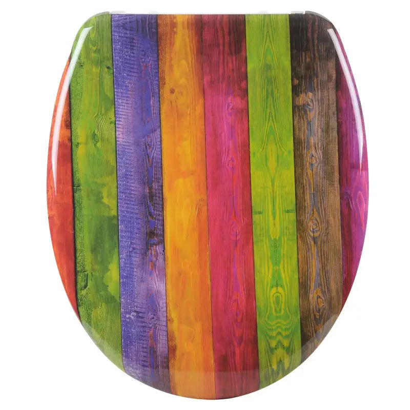 BukkitBow toiletbril met Softclose, antibacterieel en met print, comfortabele toiletzitting voor een hygiënische badkamer.