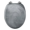 BukkitBow toiletbril met softclose, antibacterieel toiletzitting met print, stevig en comfortabel voor een hygiënische badkamer.