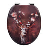 BukkitBow toiletbril met softclose, waterafstotend en antibacterieel, met print, geschikt voor toiletzitting.