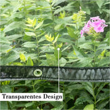 Transparant BukkitBow afdekzeil van PVC 380g/m² met aluminium oogjes, waterdicht en in verschillende afmetingen voor bescherming.