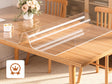 Transparant BukkitBow PVC tafelzeil van 2mm dikte, kristalhelder en beschermend voor tafeloppervlak.