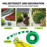 BukkitBow tuinrand, flexibele gazonrand in diverse kleuren, UV- en weerbestendig, 10 m lang met montagemateriaal.