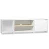 BukkitBow TV-kast met opbergruimte, stevig MDF hout, modern Scandinavisch design, 160x45x39cm, 3-in-1 modulair ontwerp, boekenkast