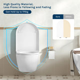BukkitBow U-vorm toiletbril van kunststof met soft-close, universeel en duurzaam, geschikt voor toilet met U-vorm.