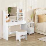 BukkitBow kaptafel kruk met linnen bekleding, schuimvulling en MDF, 40x30x45cm, tot 150kg draagkracht, moderne zitkruk