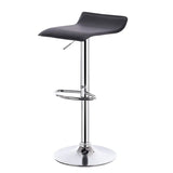 BukkitBow verstelbare barkruk met kunstlederen zitting, chroom stalen frame, 62-84 cm hoog en 360° draaibaar.
