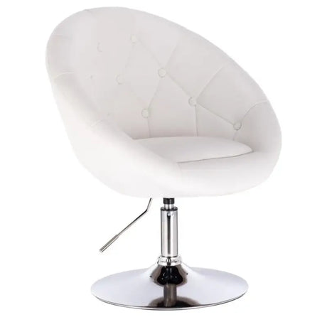BukkitBow verstelbare barkruk met verchroomd staal, synthetisch leer of fluweel, ergonomisch ontwerp en armleuning, zithoogte 45-57 cm.