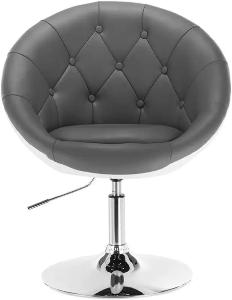 BukkitBow verstelbare barkruk met verchroomd staal, synthetisch leer of fluweel, ergonomisch design en armleuningen, zithoogte 45-57cm.