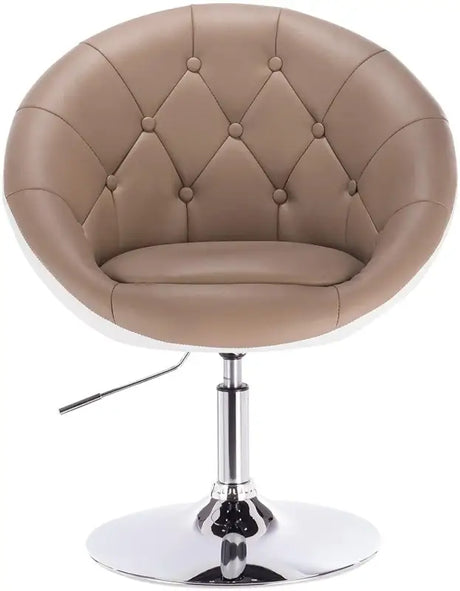 BukkitBow verstelbare barkruk met verchroomd staal, synthetisch leer of fluweel, ergonomisch design en armleuningen, zithoogte 45-57cm.