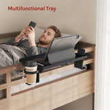 BukkitBow - Verstelbare Bedplank Laptopstandaard met Bekerhouder en Telefoonhouder