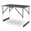 BukkitBow verstelbare campingtafel met 30kg draagvermogen, lichtgewicht en opvouwbaar, afmetingen 100x73-94x60cm, geschikt voor kamperen.