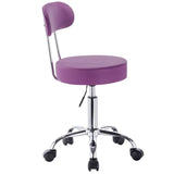 BukkitBow verstelbare kunstleren bureaustoel met verchroomd stalen frame, ergonomisch ontwerp, 360° draaibaar en 100 kg draagvermogen