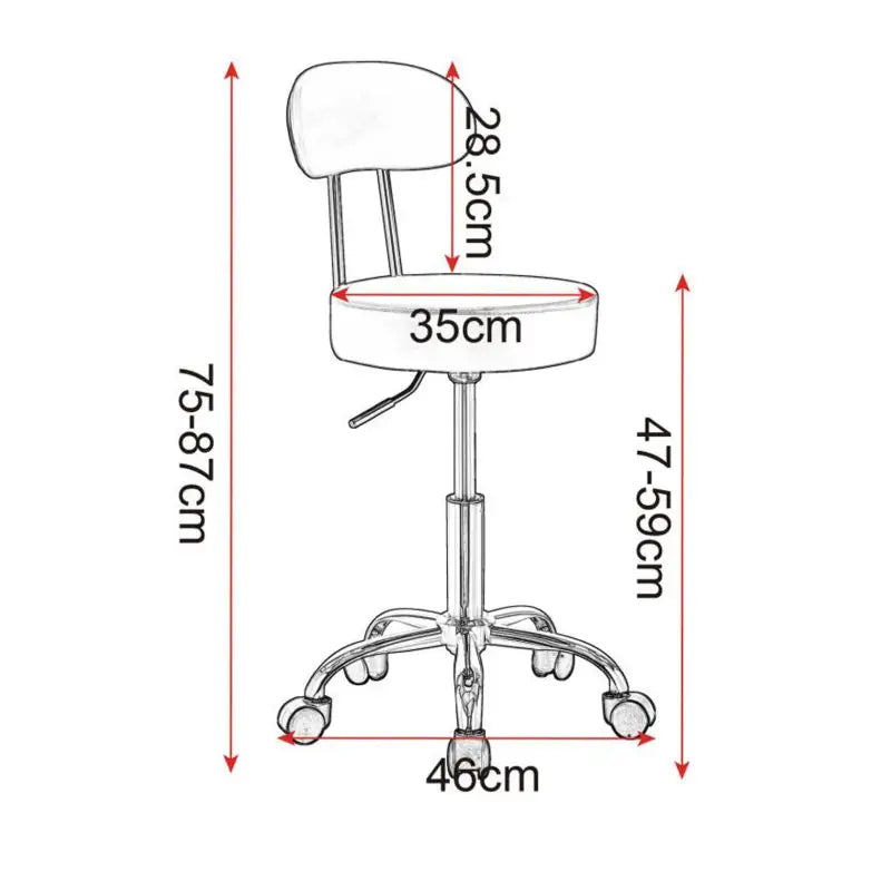 BukkitBow verstelbare kunstleren bureaustoel met verchroomd staal, ergonomisch design, 360° draaibaar en 100kg draagvermogen.