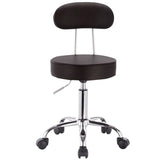 BukkitBow verstelbare kunstleren bureaustoel met verchroomd stalen frame, ergonomisch design en 360° draaibaar, tot 100 kg draagkracht.