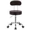 BukkitBow verstelbare kunstleren bureaustoel met verchroomd stalen frame, ergonomisch design en 360° draaibaar, tot 100 kg draagkracht.