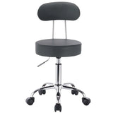 BukkitBow verstelbare kunstleren bureaustoel met verchroomd staal, ergonomisch design, 360° draaibaar en 100kg draagvermogen