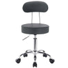 BukkitBow verstelbare kunstleren bureaustoel met verchroomd staal, ergonomisch design, 360° draaibaar en 100kg draagvermogen