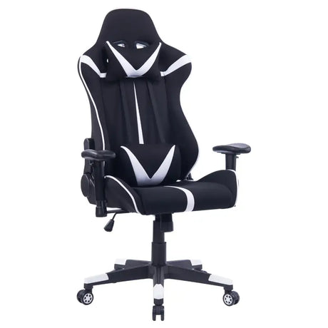 BukkitBow verstelbare racing gamingstoel in synthetisch leer of stof, max 120 kg, hoogte 127-135 cm, ergonomisch ontwerp