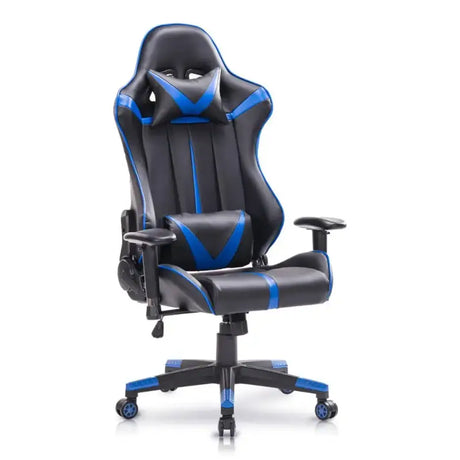 BukkitBow verstelbare racing gamingstoel in synthetisch leer of stof met max 120 kg belasting, hoogte 127-135 cm, ergonomisch design