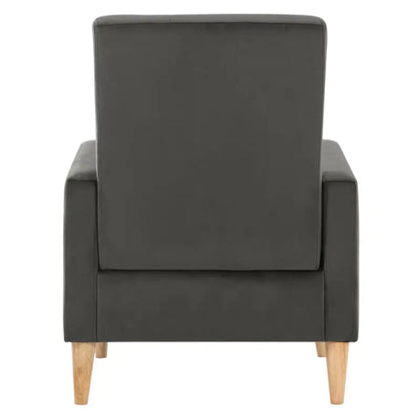 Luxe BukkitBow vleugelstoel met armleuningen, linnen en fluwelen bekleding, massieve houten poten, elegante lounge fauteuil.